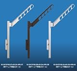 キョーワナスタ 屋外用壁付け物干し アーム付上下移動式ポール 1セット2本入 KS-DA707AB-SV+KS-DA-APN-SV シルバー スイングアーム