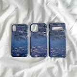【絵画のスマホケース】iPhone12/12Pro モネ 「睡蓮」 アート iphone12/12プロケース マット 名画 美術館 印象派 韓国 アイフォン おしゃれ 大人かわいい 花柄 携帯 スマホカバー 6.1インチ対応 メゾンドミューズ Maison de muse 公式