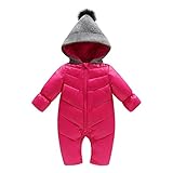 Kayiyasu カイヤス ベビーロンパース キッズジャンプスーツ ベビーダウンコート 子どもダウンジャケット 子供用つなぎ 新生児用カバーオール オーバーオール フード付き 021-tianz-pf