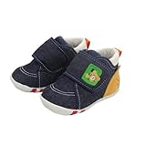 ミキハウス ホットビスケッツ(MIKIHOUSE HOT BISCUITS) 360゜かわいい ファーストベビーシューズ (11.5cm-13.5cm) 13cm インディゴブルー