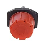 SODIAL(R)10個入りガーデン灌漑ミストマイクロフロードリッパードリップヘッド1/4''ホース黒赤