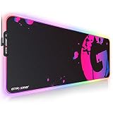 GTPLAYER ゲーミングマウスパッド マウスパッド キーボードパッド ゲーミング 大型 光る PC パソコン RGB 防水 USBケーブル付属 滑らない