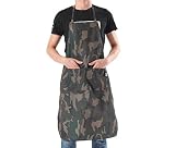 MJY屋 メンズ エプロン 迷彩 料理 業務用 シンプル カフェ 防水 男女兼用 (迷彩)