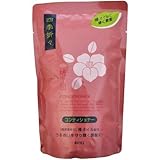 【まとめ買い】熊野油脂 四季折々 椿油コンディショナー 詰替用 450ml×4個