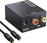 デジタル→アナログオーディオコンバーター Digital to Analogオーディオ変換器 トスリンク 同軸端子入力 プロ/家庭用に ブラック
