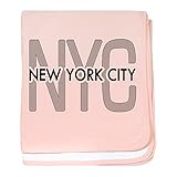 CafePress – Nycity – スーパーソフトベビー毛布、新生児おくるみ ピンク 06151222096832E