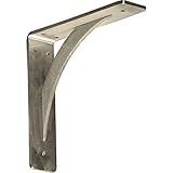 Ekena Millwork BKTM02X08X08LESS 2-Inch W x 8-Inch D x 8-Inch H Legacy Bracket, Stainless Steel [並行輸入