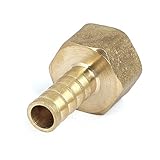uxcell　エアーホース継手　　真鍮　39 x 23mm　1/2BSPネジ　エアーアダプタ