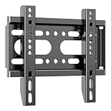 GLWIXY固定式テレビ壁掛け金具14～42インチ対応 小型 極薄型 4K 液晶 PC モニタ, TV壁掛け金具VESA75×75mm,100×100mm,200×100mm,200×200mm対応, 耐荷重25kg, 21 24 27 29 30 32 37 40型壁掛けテレビ金具 薄型