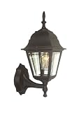 Woodbridge Lighting 60002-BKP Basic 1-Light Outdoor Wall Sconce, Powder Coat Black [並行輸入品]