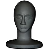 発泡スチロールマネキン 男顔 黒