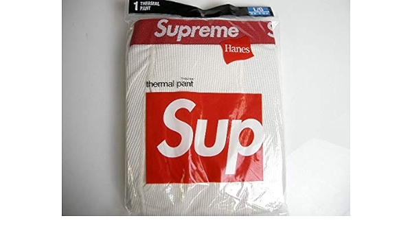 supreme hanes thermal pants
