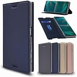 ソニー エクスぺリア 10 IV ケース 手帳型 Sony Xperia 10 IV スマホケース エクスぺリア SO-52C 携帯カバー Xperia 10 IV ケース SOG07 手帳型 SO-52CJaorty内蔵マグネット カードポケット スタンド機能 高級PUレ 防塵 軽量 超薄型 耐摩擦 人気 選べる４色-ブルー