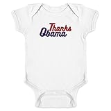 PopスレッドThanks Obama幼児ボディスーツ カラー: ホワイト