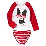 ジンボリー GYMBOREE/ ラブドッグスイムセット キャンディーレッド 水着 6～12ヶ月【並行輸入】