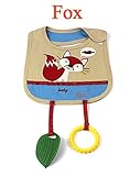 hosaire Drool Bibs with Teether Toy Cute Cartoon Animalレイヤ幼児幼児ベビー防水唾液タオル赤ちゃんCotton Bibs JL1Z150730PW