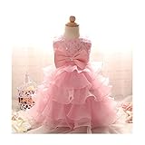 Candykids 供ドレス ベビードレス ベビーデイジー　赤ちゃん ティアードスカート　ベビーセレモニー　子どもドレス ワンピース　お嬢様 　ウェディングドレス　女の子 フォーマルドレス (80cm