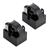 Aoピン 3 ピン 15 オーム冷蔵庫PTCスターター/スタートリレーコンプレッサースターターリレー交換部品カー冷蔵庫、ポータブル冷凍庫、飲料＆ワイン＆ビールクーラー、エアコンコンプレッサー2 Pcs