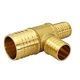 Everflow pxrt3411-nl Reducing Tee PEX x PEX x PEX 3 / 4インチx 1 / 2インチx 1 / 2インチ鉛フリーDZR真鍮構造、Barb接続、互換性