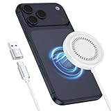ワイヤレス充電器 マグネット式 最大15W出力 Magsafe充電器 Type-Cポート* USB Cメス-USB Aオスアダプタ付き MagSafe対応 軽量 小型 强磁気吸着 15W/10W/7.5W/5W 置くだけ充電器 iPhone 17/16/15/14/13/12シリーズ対応 Galaxy AirPods2/AirPods Pro 各種対応 ホワイト
