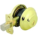 Brinks 4301 – 105最大セキュリティSingle円柱デッドボルト、光沢真鍮