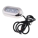 KESOTO ledライト　水中ライト　ステンレススチール製　防水機能付き　スターンボトムライト　マリンボート用