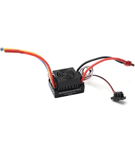 GoolRC 60A Waterproof Brushed ESC For 1/10 RC Cars & Boats - Compatible With 2S LiPo, 6-8S NiMH, Programmable - View #14