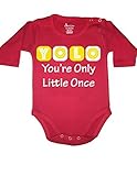 Allure & Grace Funny Baby OnesieロンパースボディスーツYOLO You Only Live Onceベビーシャワーギフト カラー: レッド