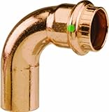Viega 77362 ProPress Zero Lead Copper 90-Degree Elbow with 1-1/4-Inch FTG x P by Viega
