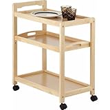 木製キッチンワゴン キャスター トレー付き キッチンワゴン 木製 キャスター付き キャスターワゴン キッチン収納 キッチン家具