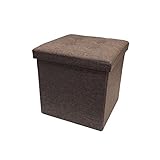 スツール 収納スツール 足置き オットマン 収納 オットマン 椅子 収納ボックス 収納ボックス ブラウン 麻 デニム調