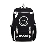 韓流グッズ BIGBANG MADE ビッグバン VIP GD TOP SOL VI D-LITE 10周年記念 ファッション 可愛 バッグ リュックサック (ブラック)