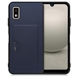 LOOF SKIN SLIM-SLOT AQUOS wish3 SH-53D / A303SH / A302SH 用 アクオス ウィッシュ ケース カバー カードポケット カード収納 カード 背面 スマホケース スマホカバー 背面カード収納 [ネイビー]