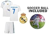 ファンKitbag Ronaldo # 7 Madridホームユースサッカージャージー&ショーツキッズプレミアムギフトKitbag ✮ボーナスRonaldo # 7 Drawstringバックパック