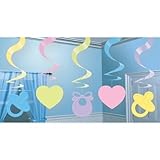 Baby Shower Hanging Swirl Decorations by Shower My Baby