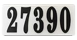 Qualarc srp-ab01-blk Serrano低電圧プラスチック長方形LightedアドレスPlaque with 4インチブラック樹脂Numbers
