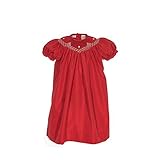 Carriage Boutique DRESS ベビー・ガールズ カラー: レッド