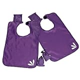 Travel Bib with Attached Bag for Storage by Cossettie - - compact, wipeable by Cossettie LLC