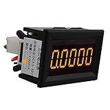Fenteer 電流計　デジタル　４色選択　メーター　DC 3.5-30V　5桁　　　 - 黄