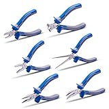SPEEDWOX アクセサリー 基本工具 ミニプライヤーセット 6本組 軽量 小型 バネ付 切断可能 精密作業 CR-V鋼 鍛造 強力刃 プロ キット ツール マイクロ ビーズ用具 手作り 道具 ホビ