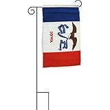 12X18 12X18 State Of Iowa Sleeved Garden Stand Flag [並行輸入品]