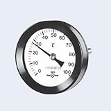 山本計器製造:バイメタル温度計T形φ75 保護管無 型式:BT-T-3 90L(0～100℃)