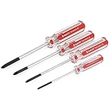 uxcell　ドライバー　トライウイングドライバー　スクリュードライバー　磁気　Yヒント　ノンスリップグリップ　3mm 4mm 5mm 6mm 4個