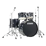 TAMA タマ Imperialstar 22"BDスタンダードサイズ シンバル無し 一括ドラムセット "ヘアライン・ブラック" IP52H6-HBK