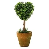 不二貿易 ガーデン グリーン オブジェ  ミニトピアリー ハート 高さ21cm 50282