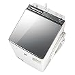 シャープ SHARP (超音波ウォッシャー搭載)タテ型洗濯乾燥機 ハーフミラーガラストップ ダイヤカット穴なし槽 シルバー系 ES-PU11C-S