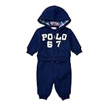 ポロ ラルフローレン POLOロゴ入りパーカー・上下セット[ネイビー](男の子12～24か月用) [並行輸入品]