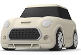 【elago】 AirPods 対応 ケース カラビナ 付き シリコン カバー 耐衝撃 衝撃 吸収 ケースカバー 耐衝撃 傷防止 落下防止 おしゃれ 保護 アクセサリー [ AirPods1 / AirPods2 Wireless Charging Case エアーポッズ 対応 ] MINI CAR CASE クラシックホワイト