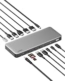 Belkin Thunderbolt 4 ドッキングステーション 14-in-1 2.5GbE対応 8K/4K トリプルディスプレイ USB-C PD96W給電 HDMI2.1/DP1.4 SD/microSD対応 40Gbps 高速転送 Mac/Windows対応