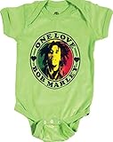 ボブ・マーリー Bob Marley One Love Heart 赤ちゃん Baby Romper Tシャツ T-Shirt